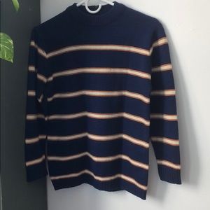 Vintage stripe crew neck sweater